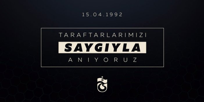 Trabzonspor o taraftarları unutmadı