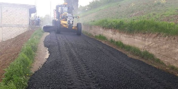 Trabzon'da asfalt çalışmaları hız kazandı