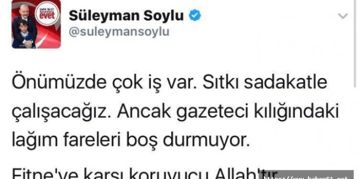 Bakan Süleyman Soylu çok ağır konuştu!