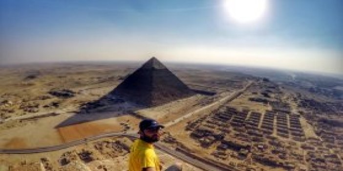 Keops piramitine kaçak tırmanan çılgın Türk konuştu