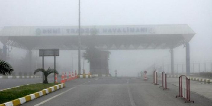 Trabzon'da hava ulaşımına sis engeli! Seferler iptal