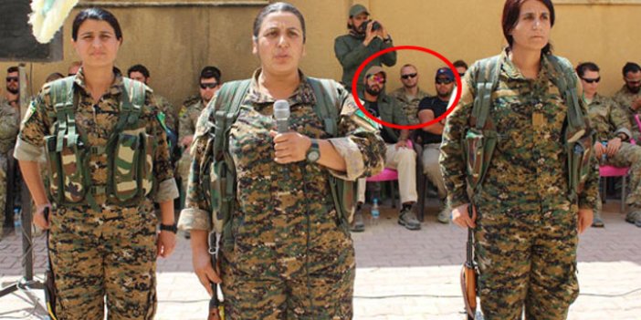 ABD askerleri YPG töreninde!