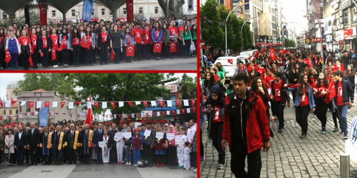 Trabzon'da Gençlik Yürüyüşü coşkusu