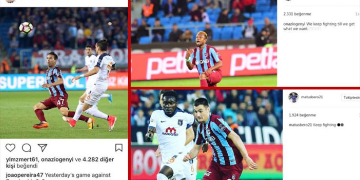 Trabzonsporlu 3 oyuncudan ortak mesaj: "Savaşmaya devam"