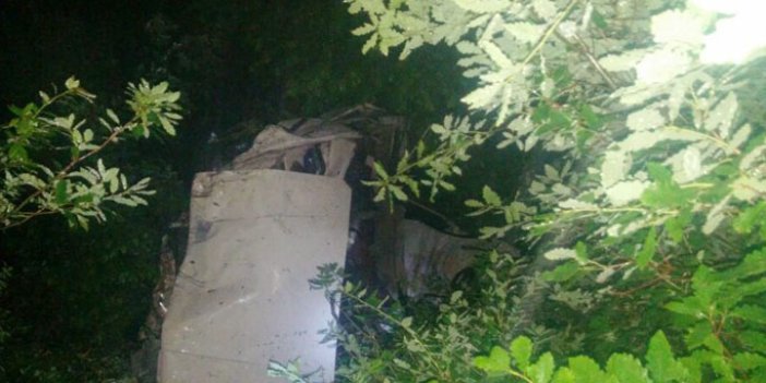 Trabzonlu Gümüşhane'de uçuruma yuvarlandı: 2 Ölü