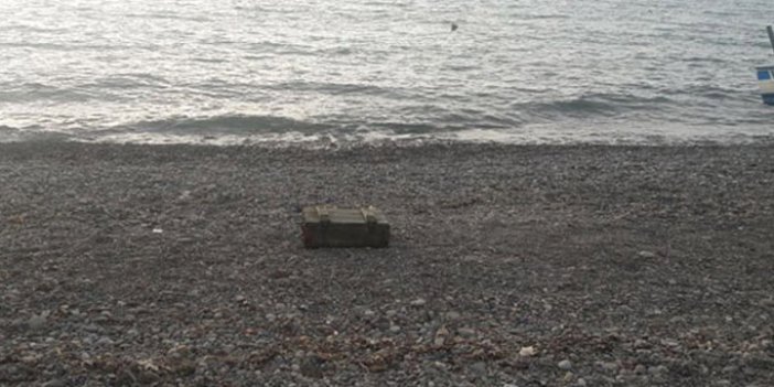 Karadeniz'de kıyıya Rus sandığı vurdu!