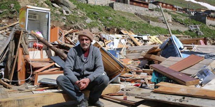 Rize'de yaylacılara şok: Hortumda yıkılan evlerin yeniden yapılması yasak