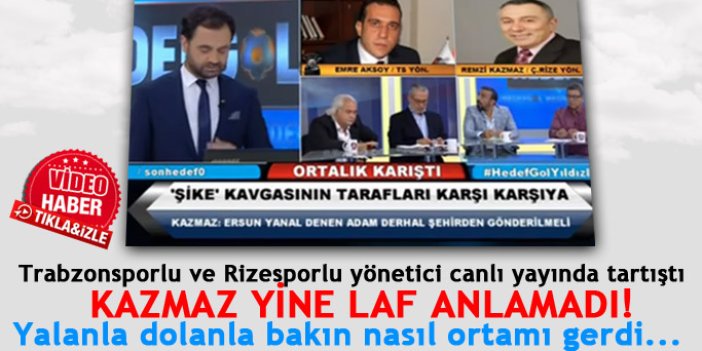 Trabzonspor ve Rize yöneticisi canlı yayında kapıştı!