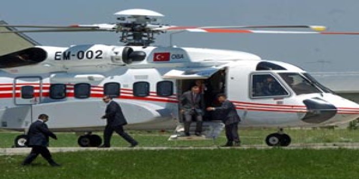 Başbakan'ın helikopteri acil indi