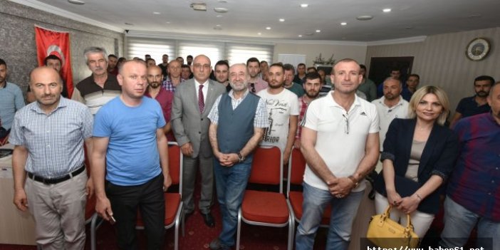  Trabzon'da şoförlere mesleki eğitim veriliyor