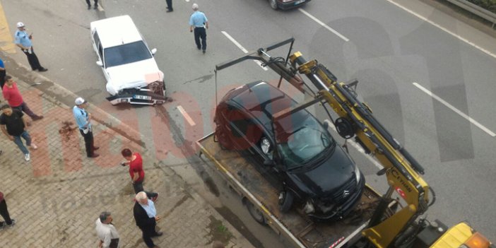 Trabzon'da feci kaza! 4 yaralı