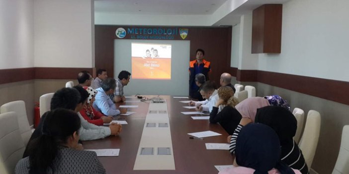 Trabzon'da afet bilinci eğitimi