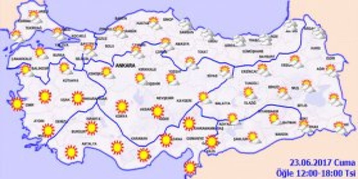 Trabzon'da hava nasıl olacak? 23.06.2017