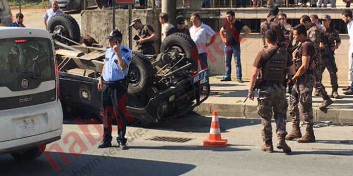 Trabzon'da PÖH kazası kamerada