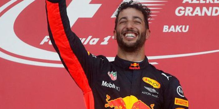 F1 Azerbaycan'da kazanan Ricciardo oldu