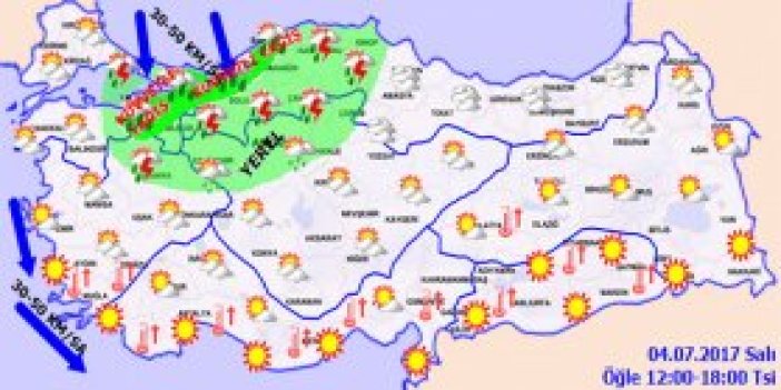 Trabzon'da hava nasıl olacak? 04.07.2017