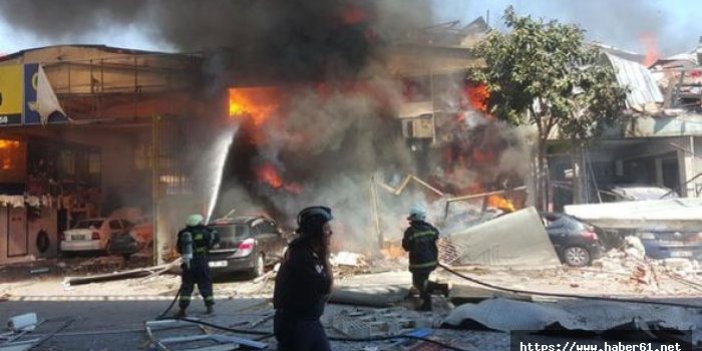 Canik Sanayi sitesinde korkutan yangın: 11 yaralı