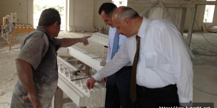 Araklı Fatih Camii'nin yapımı sürüyor