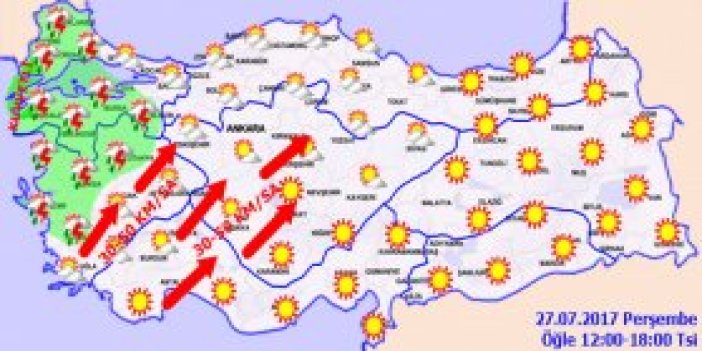 Trabzon'da hava nasıl olacak? 27.07.2017