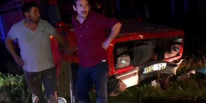 Trabzon'da kaza: 1 ölü 4 yaralı