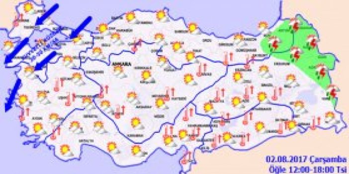 Trabzon'da hava nasıl olacak? 02.08.2017