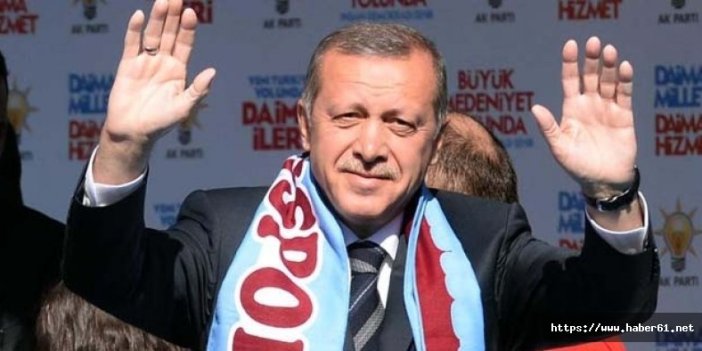 Cumhurbaşkanı Erdoğan'dan Trabzonspor'a mesaj