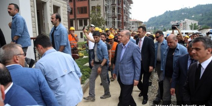 Rize'de Erdoğan'a sevgi seli