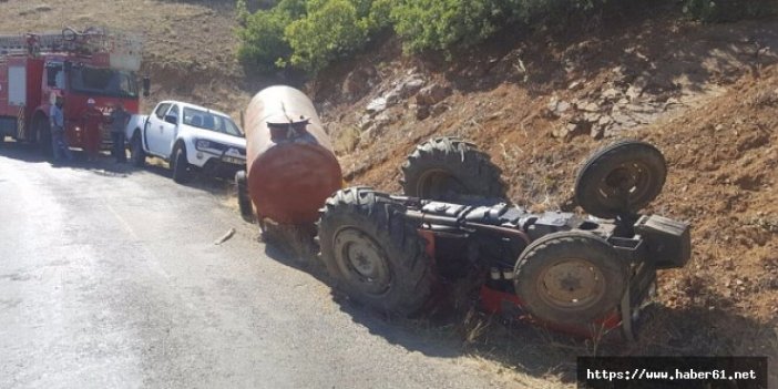 Gümüşhane'de traktör devrildi: 2 ölü, 1 yaralı