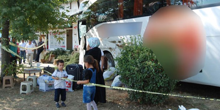 Trabzon'a gelen yolcu otobüsü çay ocağına girdi: 2'si ağır 8 yaralı