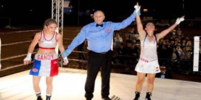 Trabzonlu bayan boksör unvanını korusu