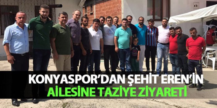 Atiker Konyaspor'dan Eren Bülbül'ün ailesine taziye ziyareti