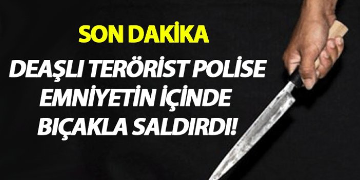 Terörist polise bıçakla saldırdı: Polis şehit oldu, terörist öldürüldü