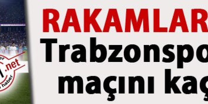 Trabzonspor – Konyaspor karşılaşmasını kaç kişi izledi