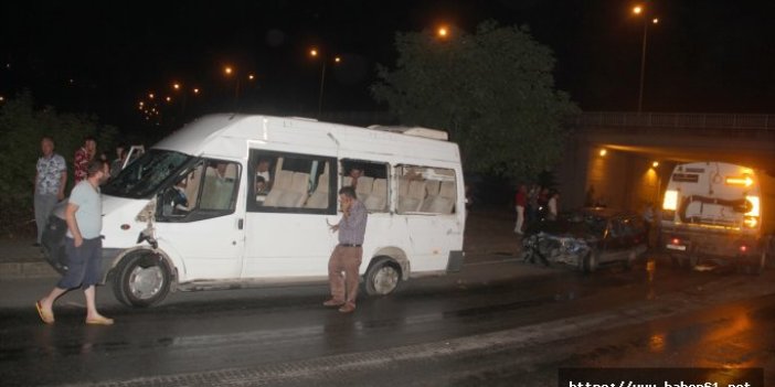 Giresun'da feci kaza: 12 yaralı