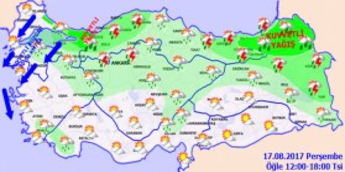 Trabzon'da hava nasıl olacak? 17.08.2017