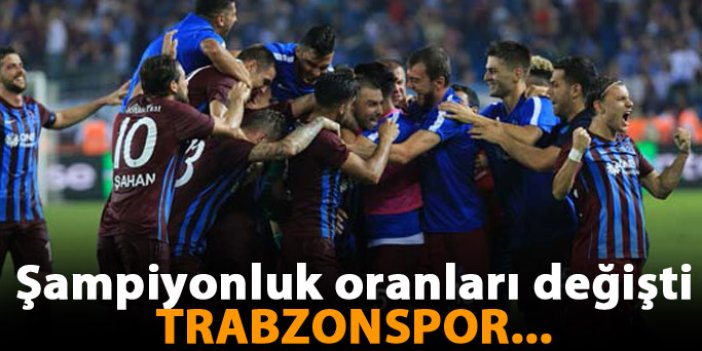 Trabzonspor'un şampiyonluk oranı...
