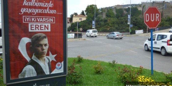 "İyi ki Varsın Eren" Trabzon'un her yerinde