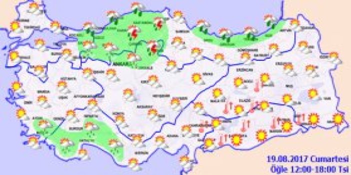 Trabzon'da hava nasıl olacak? 19.08.2017