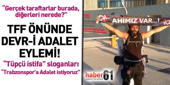 Halit Şahin, Trabzonspor'a Adalet için TFF önünde!