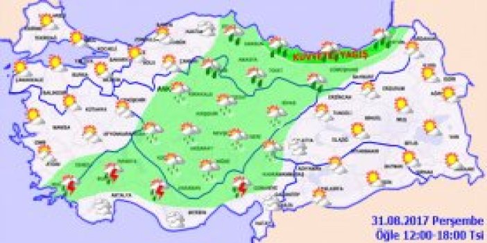 Trabzon'da hava nasıl olacak? 31.08.2017