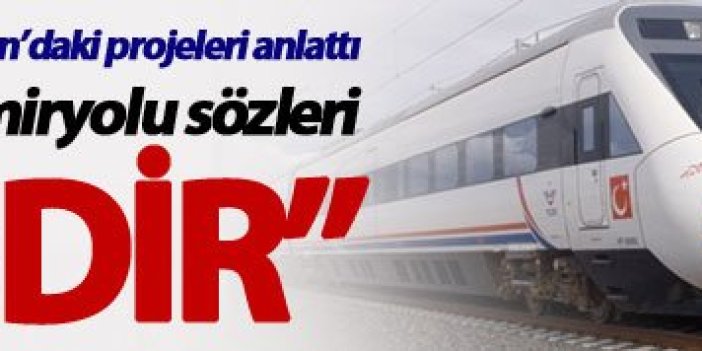 Süleyman Soylu’dan Erzincan – Trabzon Demiryolu sözleri