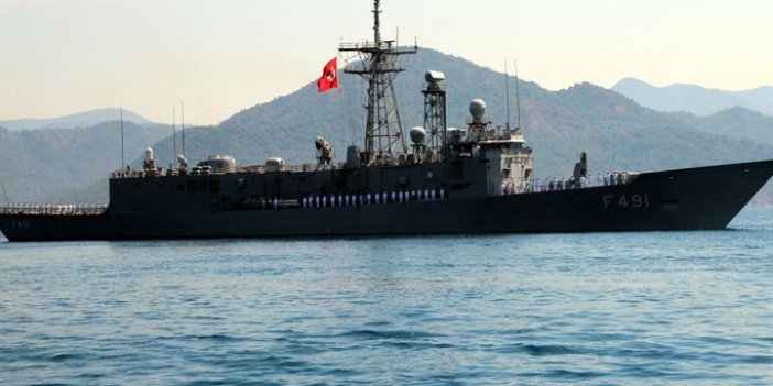 Yunanların yardımına Türk Savaş Gemisi yetişti