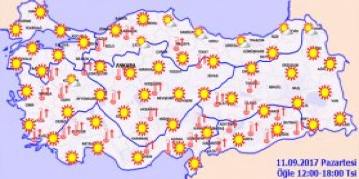 Trabzon'da hava nasıl olacak? 11.09.2017