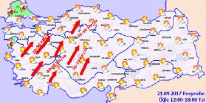 Trabzon'da hava nasıl olacak? 21.09.2017