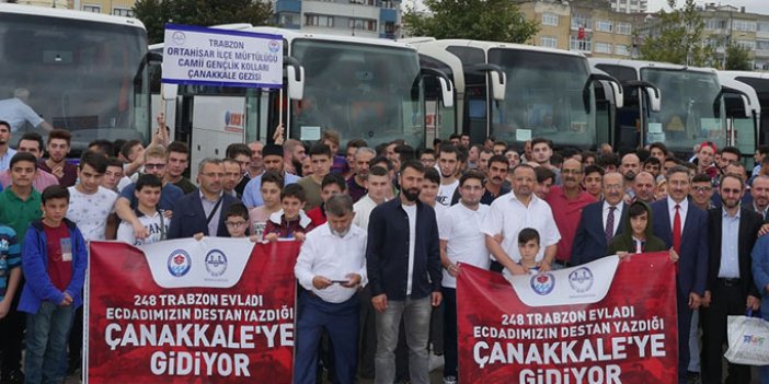 Trabzonlu Gençler Çanakkale yolundu
