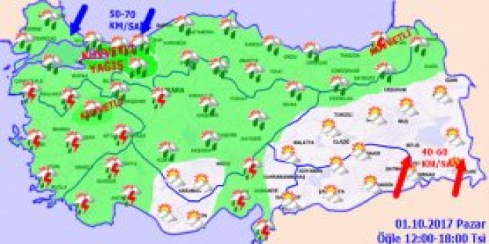 Trabzon'da hava nasıl olacak? 01.10.2017