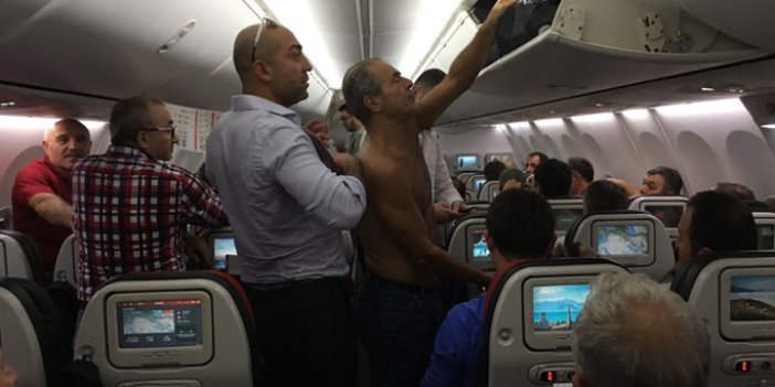 Trabzonspor uçağında klima krizi
