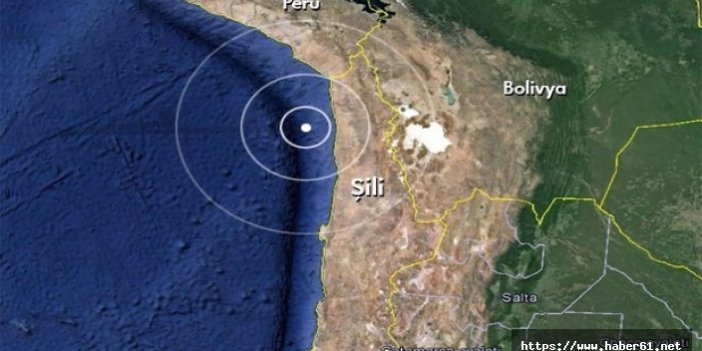 Şili'de deprem!
