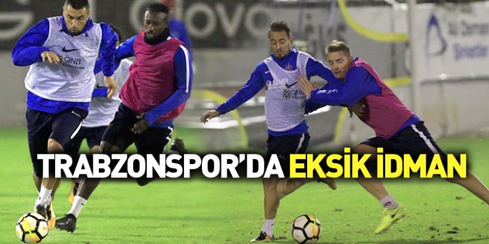 Trabzonspor idmanında sakatlar çıkmadı - 12.10.2017 Akhisar antrenmanı