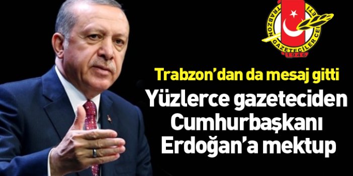 Yüzlerce gazeteciden Cumhurbaşkanı Erdoğan'a mektup
